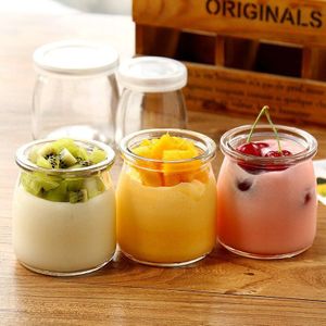 100Ml/200Ml Wishing Fles Honing Yoghurt Pudding Glazen Fles Mini Cup Fles Gelei Melk Bakvorm Voedsel opslag Container 1Pc