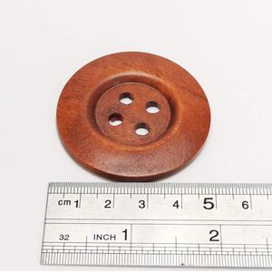 2/10 Pcs 40/50/60 Mm 6 Cm Extra Grote Houten Knoppen Li Bruin 4 Gaten ronde Naaien Button Embellishments Ambachten Scrapbooking Boutons