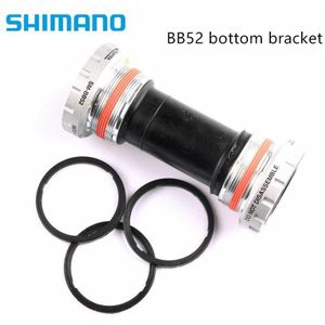 Shimano Deore Bsa BB52 68/73 Mm Trapas MT500 89.5/92 Mm Druk Bb Zwart Mtb Hollowtech ii Externe Bearing Silver