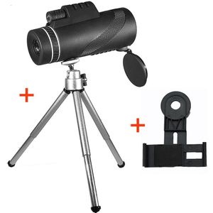 40X60 Krachtige Zoom Telefoon Verrekijker Optische Hd Lens Monoculaire Telescoop Met Clip Statief Voor Sport Camping Outdoor Reizen