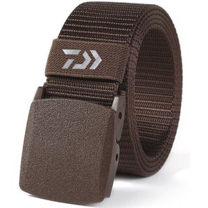 Daiwa Modieuze Heren Riem Outdoor Sport Nylon Iron-Gratis Metalen Plastic Gesp Casual Stof Riem Multicolor riem