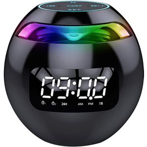 Digitale Wekker - Draadloze Bolvorm Klok Luidspreker - Met FM-functie