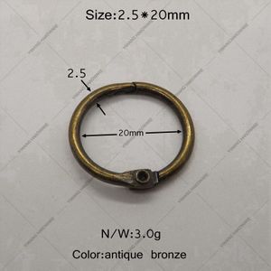 antiek brons gordijn cirkel 10 stks/pakket kalender cirkel opknoping ring foto collection binder ring