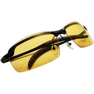 Zwart/Grijs Mannen Gepolariseerde Rijden Zonnebril Night Vision Goggles Verminder Glare