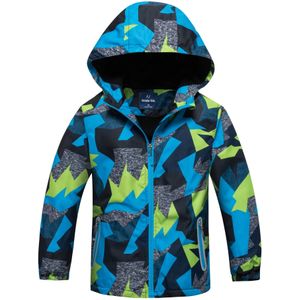 Jongens Camouflage Jas Met Pluche Wind Proof Waterdichte Trenchcoat Kinderen Top Coat