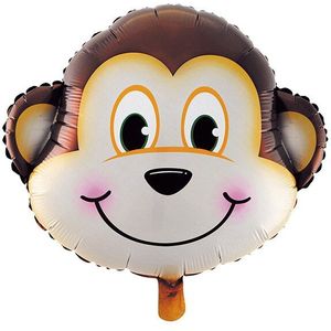 10 stks Dier hoofd ballon Leeuw Tijger Mokey Koe Giraffe hoofd folie ballon Kid Helium ballon voor Partij Decoratie