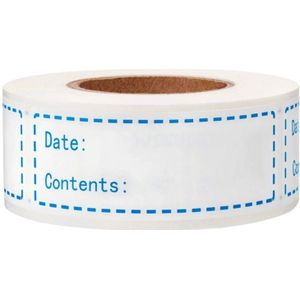 150 Pcs/Roll Keuken Stickers Koelkast Vriezer Voedsel Opslag Datum Inhoud Etiketten Voor Container Bag Jar Verpakking