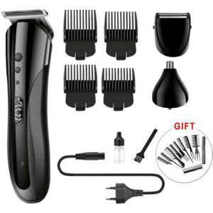 Mannen Olie Hoofd Elektrische Tondeuse Clipper Waterdichte Draadloze Scheerapparaat Baard Neus Ontharing Scheerapparaat Scheermes Met Kammen Kit