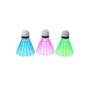 3pcs LED Lichtgevende Badminton Dark Night Gekleurde Plastic Schuim Gloeiende Shuttles