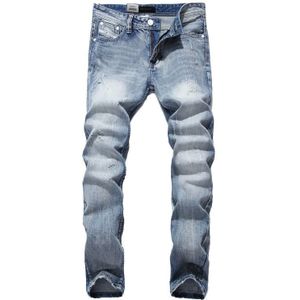 Balplein Jeans Mannen Beroemde Blauwe Mannen Jeans Broek Mannelijke Denim Straight Cut Fit Jeans Broek, blue Jeans, 981-A