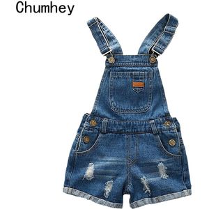 Chumhey 2-12T Kids Overalls Zomer Jongens Meisjes Denim Shorts Jeans Tollder Rompertjes Kinderkleding Bebe Jumpsuit Kind kleding