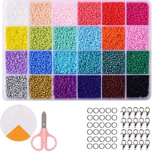 2Mm Gemengde Kleur Pearlize Acryl Kralen Parel Sieraden Maken Gat 24 Kleuren Voor Kinderen Kids Aandacht Training Armbanden Maken