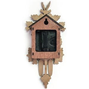 Vintage Huis Decoratieve Vogel Wandklok Opknoping Hout Koekoeksklok Woonkamer Slingeruurwerk Craft Art Klok Voor Nieuw Huis