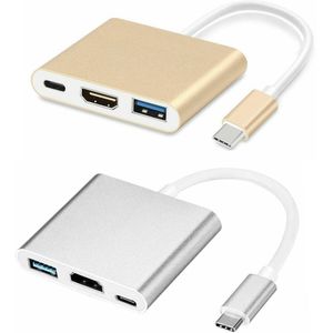 USB C HUB Naar HDMI Adapter USB Type C Hub Naar HDMI 4K USB 3.0 Poort USB-C Power Levering voor Macbook Pro/Air Thunderbolt 3
