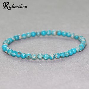 Ruberthen Natuurlijke Tuquoise Armband Blauw Regalite Armband Mini Gem Steen Energie Armband