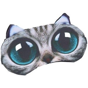 Eyeshade Cover Schaduw Leuke Kat Hond Slaap Masker Oogmasker Natuurlijke Slapen Eye Patch Vrouwen Mannen Zachte Blinddoek Reizen ooglap
