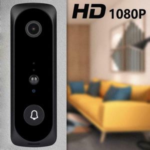 V20 Smart Wifi Video Deurbel Camera Visuele Intercom Met Chime Nachtzicht Ip Deurbel Draadloze Home Security Camera Zwart
