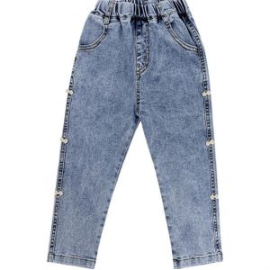 Lente Herfst Meisjes Leuke Strik Casual Jeans Kinderen Alle-Wedstrijd Denim Broek 1-6Y