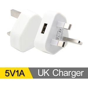 UK Stekkers Adapters 1 USB Mobiele Telefoon Oplader Reizen Muur Stopcontact reizen in Singapore Malediven Maleisië Hong Kong