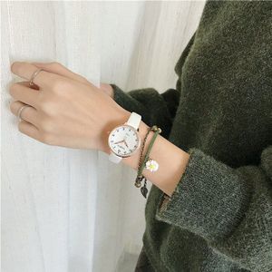 Bubble Dial Vrouwen Casual Horloges Kwaliteiten Dames Horloges Eenvoudige Nummer Schaal Vrouwelijke Quartz Lederen Horloge