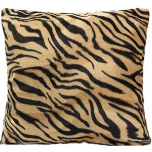 Een Side Leopard Zebra Print Vierkante Kussensloop Sofa Lounge Decoratieve Kussen Inclusief Animal Print Kussen Home Decor