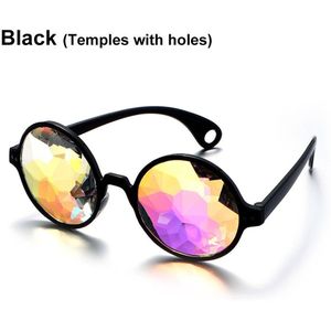 Caleidoscoop Bril Regenboog Prisma Diffractie Crystal Lenzen Zonnebril Festivals Eyewear Voor Party Night Club Kostuum