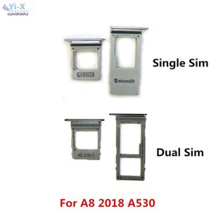 Single/Dual SIM Card Tray Slot Micro SD Kaart Lade Houder Adapter voor Samsung Galaxy A8 A530