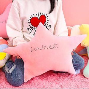 Nordic Sierkussen Body Zachte Sofa Kussen Kleurrijke Bruiloft Decor Bed Decoratieve Regenboog Ster Ballon Meteorenregen Vorm Kussen