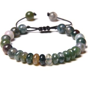 Natuurlijke Rondelle Amethisten Armbanden Voor Vrouwen Handgemaakte Geweven Zwart Touw Mannen Armband Verstelbare Tiger Eye Stone Kralen Pulsera