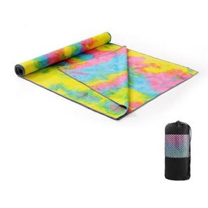 Antislip yoga handdoek 183 cm verlengd yoga deken kleur yoga mat antislip bijgestaan sport handdoek