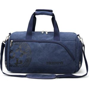 Vintage Canvas Reizen Handtas Mannen Sport Handbagage Schoudertassen Retro Printing Weekend Koffer Met Schoen Opslag S035