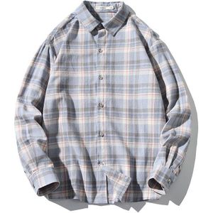 Markyi Voorjaar Frisse Stijl Plaid Lange Mouwen Voor Mannen Plus Size 5xl Goede Casual Dress Shirt jongen