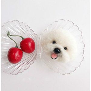 Handgemaakte Huisdieren Bixiong Speelgoed Pop Wolvilt Naald Prikte Diy Leuke Dier Hond Panda Wol Vilten