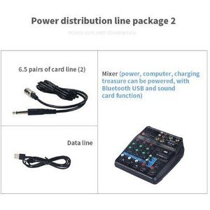 Aister TU04 mixer met Bluetooth USB en geluidskaart functie mixer voor opname voice-activated radio netwerk verankering