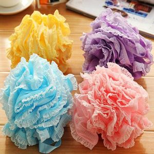 Natuurlijke Bad Bal Mesh Spons Bad Bloem Scrubber Douche Spa Body Reiniging Scrub Exfoliërende Bad Bal Volwassen Baden Douche