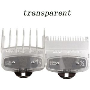 2 Stks/set Roestvrij Staal Opknoping Gesp Olie Hoofd Gradiënt Clippers Limiet Kam 1.5/4.5Mm Elektrische Push Remklauw Kapsel tool Set