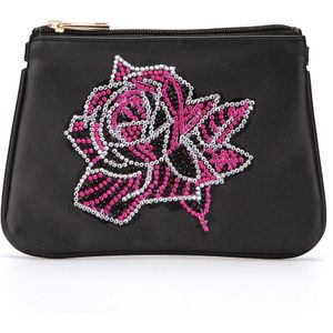 5D Diamant Schilderij Vlinder Bloem Lederen Crossbody Keten Zakken Diy Diamant Borduurwerk Bag Purse Pouch