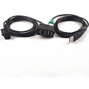 Usb Aux Switch + Wire Kabel Adapter 12PIN Voor Bmw E85 E86 Z4 E83 X3 Voor Mini Cooper