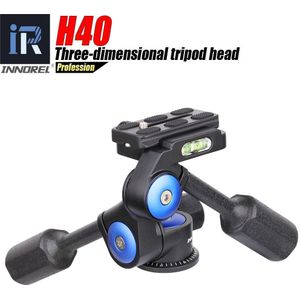 Innorel H40 Camera Statief Hoofd Driedimensionale Panoramisch Balhoofd Handvat Aanpassing Max Belasting 10Kg