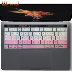 Voor Mac Macbook Pro 13 15 13.3 15.6 Touch Bar A1706 A1707 A1989 A1990 Us Engels Toetsenbord Cover Protector skin Cover