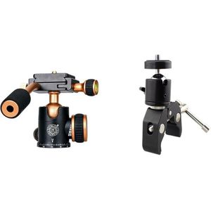 Q160 Professionele Reizen Camera Statief Bal Hoofd Handvat Pan Hoofd Met Dslr Bal Hoofd Schoen Mount Camera Bal Mount Klem