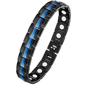 15Mm Rvs Magneet Armband Titanium Stalen Armbanden Energie Armbanden Voor Mannen Lxh
