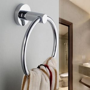 Stainless Steel Round Style2020 Wall-Mounted Towel Ring Convenient Towel Holder Hanger Hanging Bathroom Storage Holder
