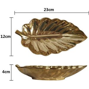 Bladvorm Desert Kom Keramische Fruitschaal Rijstkom Handwerk Decoratie Suiker Shell Moer Woondecoratie Plaat