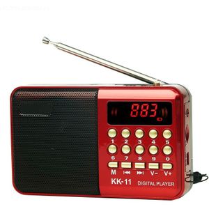 K11 FM Oplaadbare Mini Draagbare Radio Handheld Digitale FM USB TF MP3 Player Speaker