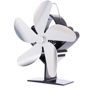 Haard Fan 5-Blade Kachel High-Efficiency Self-Roterende Ventilator Huishoudelijke Verwarming Accessoires Aangedreven Door Warmte, batterij Gratis