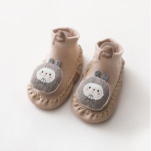 Cartoon Baby Sokken Anti Slip Lente Zomer Kids Baby Korte Sokken Zachte Ademende Baby Meisje Jongen Vloer Sokken Met Rubberen zolen