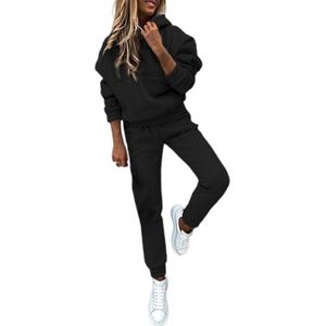 1 Set Jumpsuits Outfits Set Trendy Ademend Eenvoudige Voor Dagelijks Dragen Hoodie Joggingbroek Set Vrouwen Outfits Trainingspakken