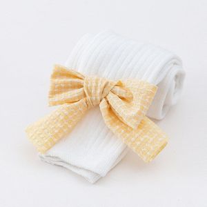 Prinses Plaid Strik Baby Panty Herfst Winter Warm Kind Panty Zachte Effen Kleur Ademend Kid Leggings Voor Meisjes