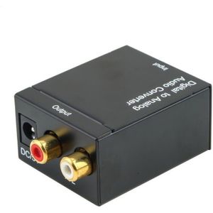 Digitale Optische Toslink Spdif Coax Naar Analoog Rca O Converter Adapter Met Fiber Kabel